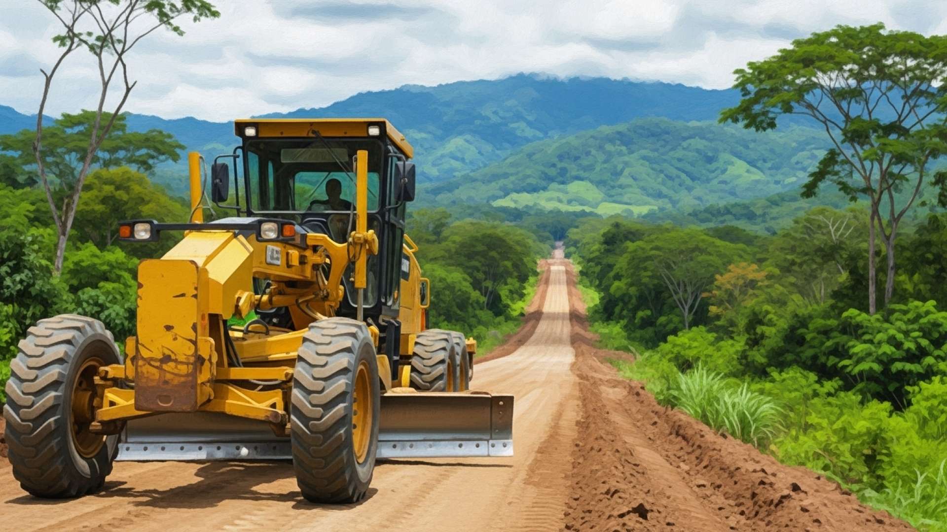 Importante mejora de los caminos rurales de Guatuso