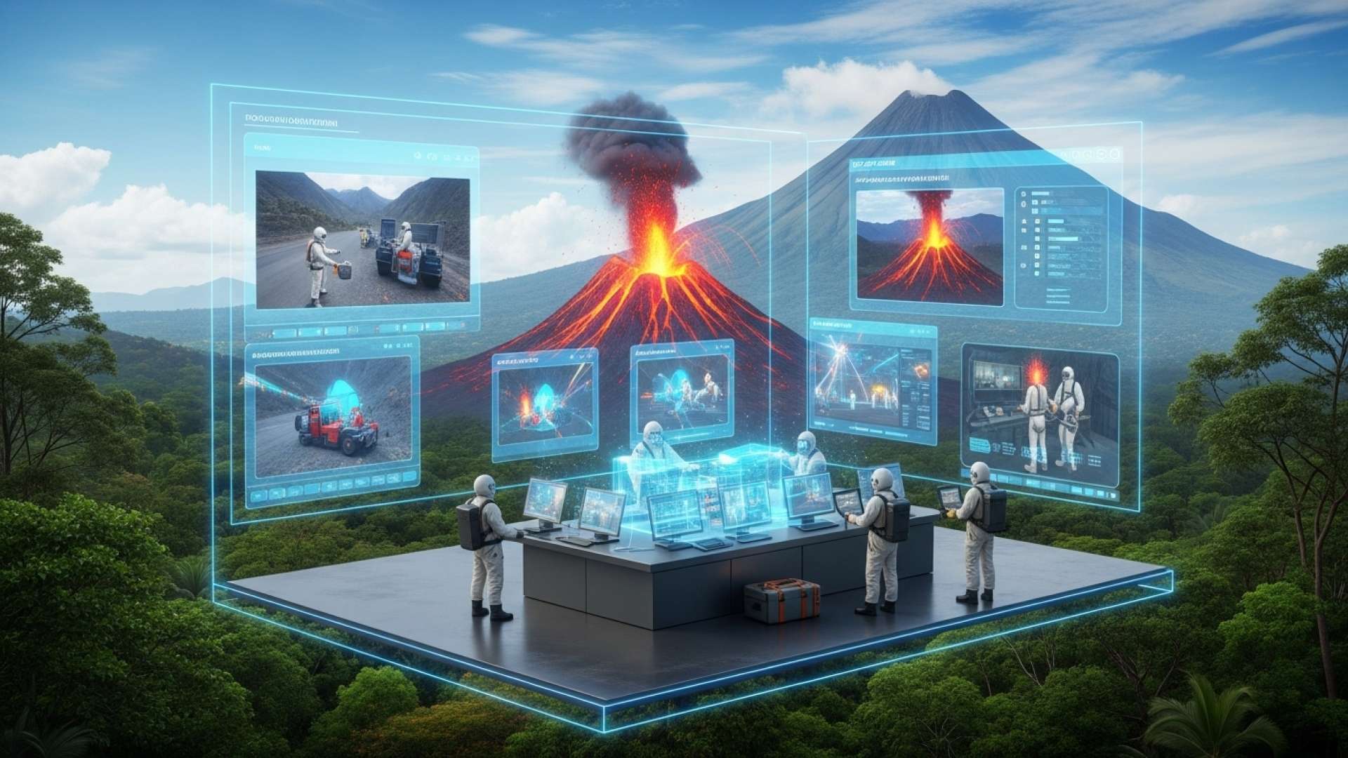 El simulacro de erupción del volcán Poás pone a prueba la seguridad de los turistas