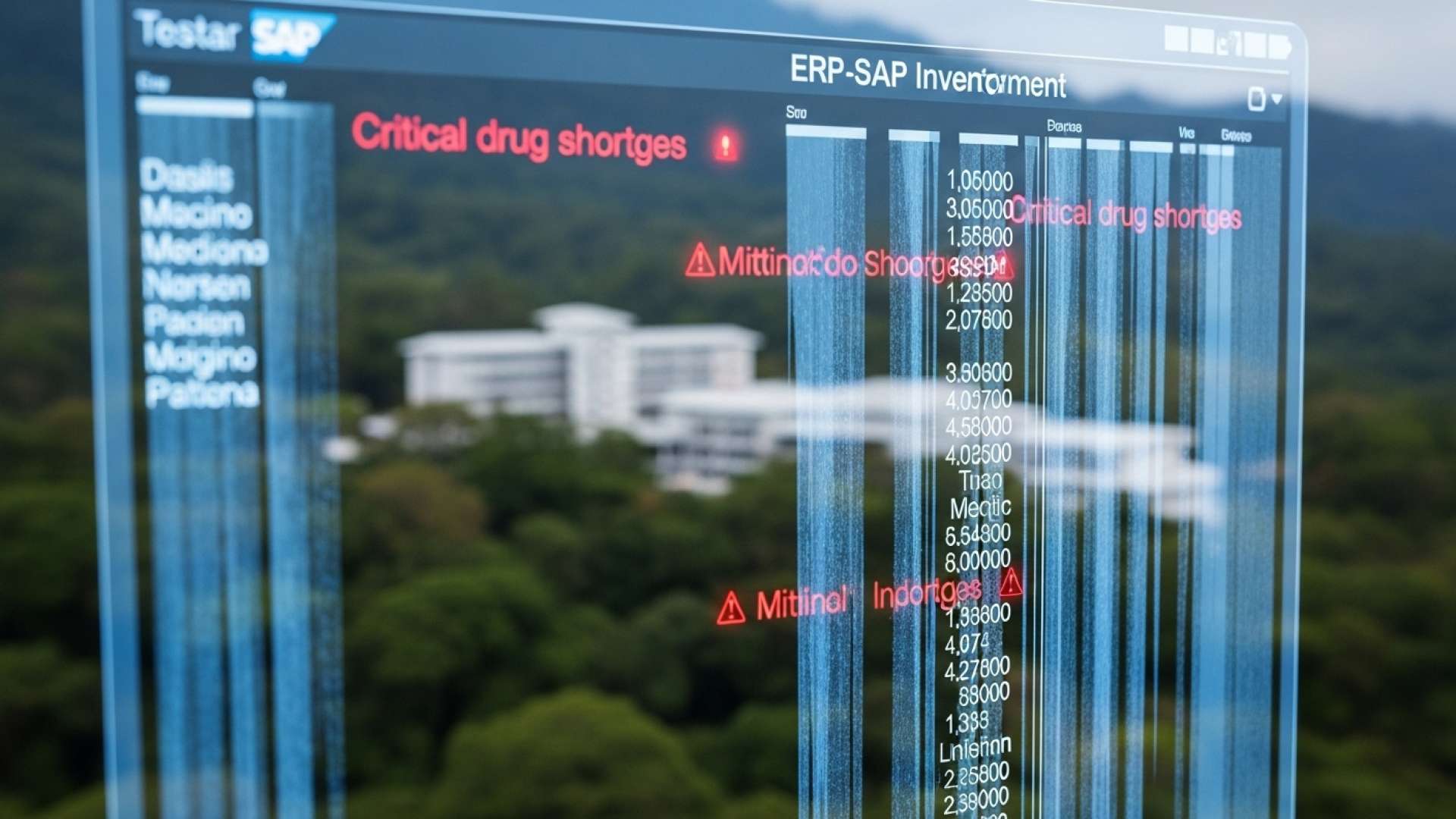Crisis de inventario de medicamentos en el Hospital México