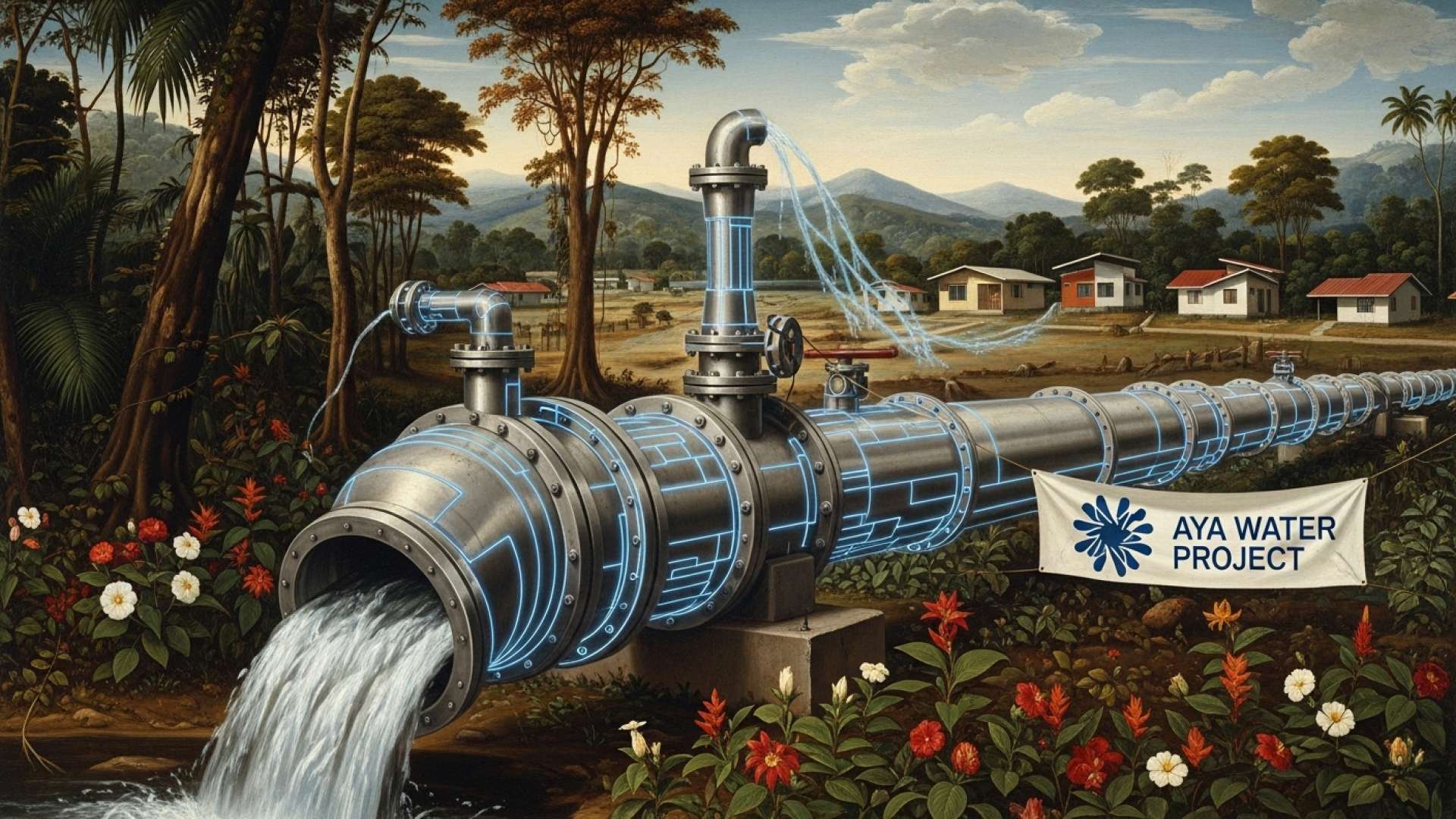 El proyecto de viviendas Naranjo se conecta al suministro de agua