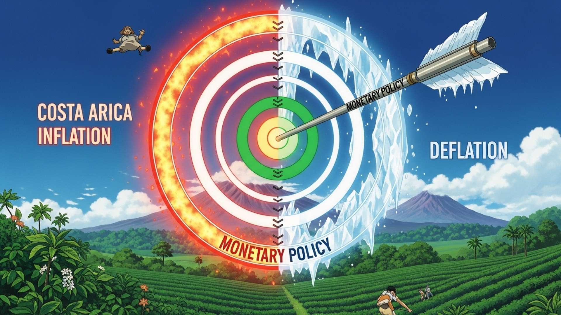 El Banco Central defiende su política mientras persiste la inflación negativa