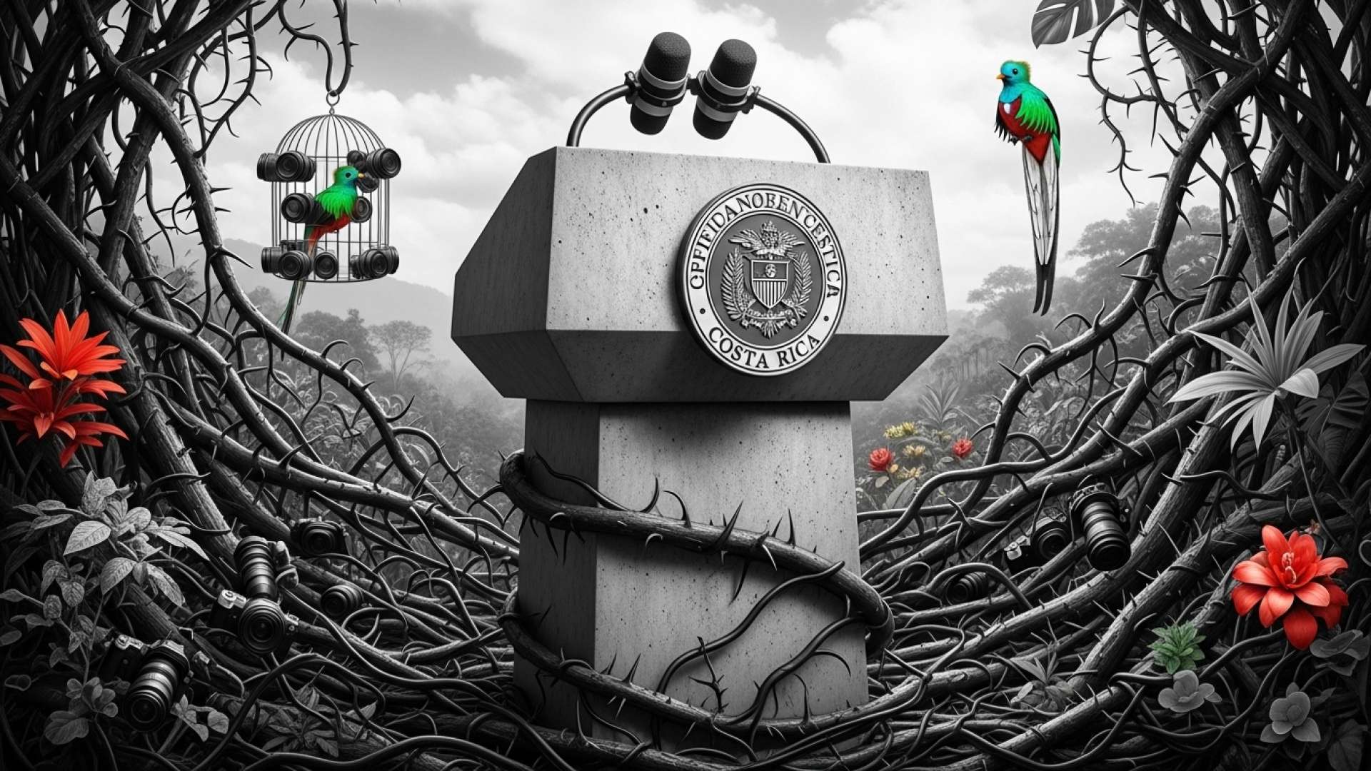 La Administración Chaves recurre a medios privados para sus ruedas de prensa