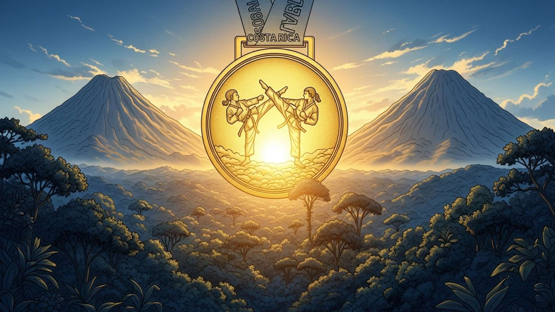 Un fenómeno costarricense derriba al campeón mundial de taekwondo