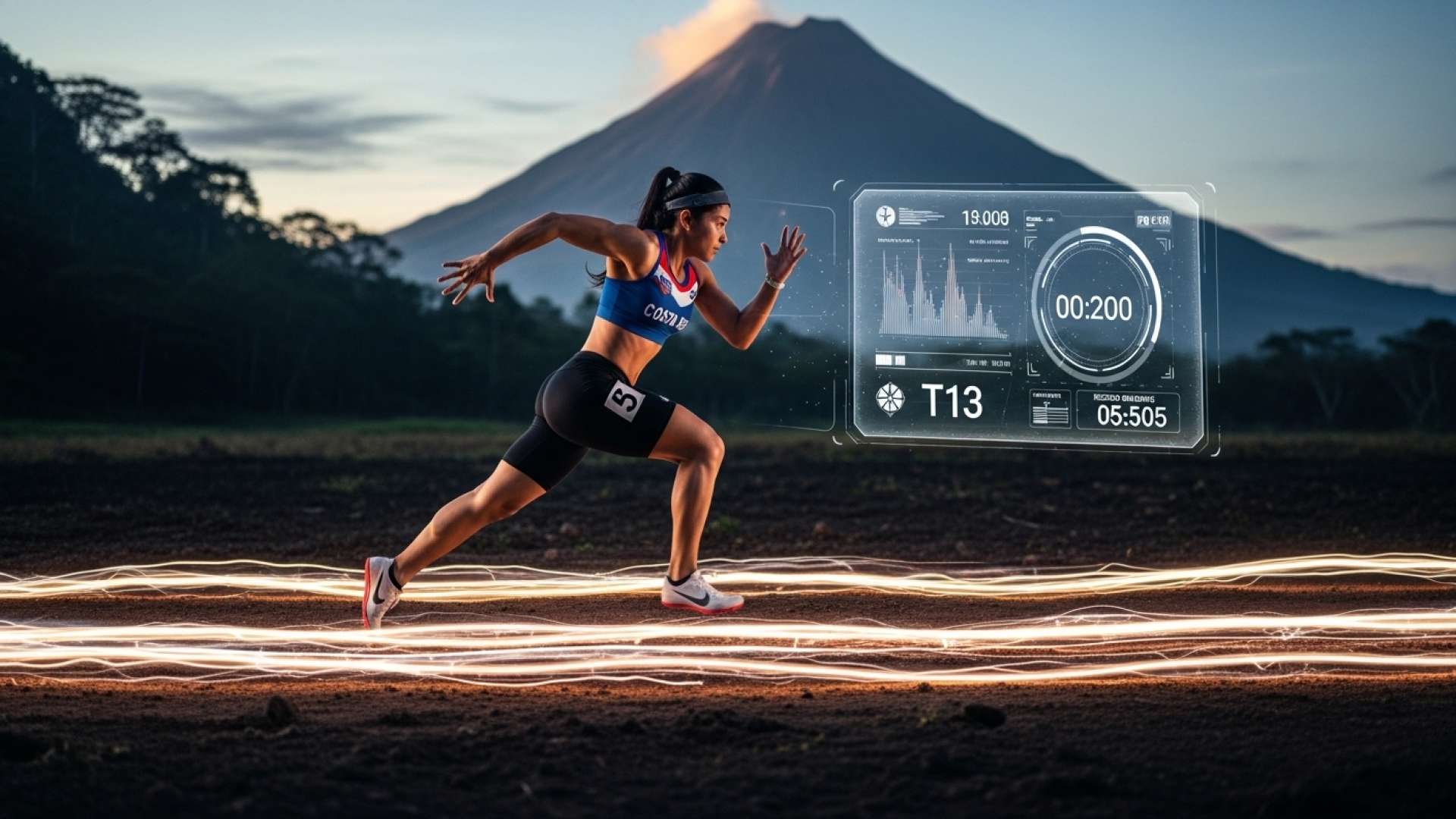 La velocista costarricense Melissa Calvo establece una nueva marca nacional