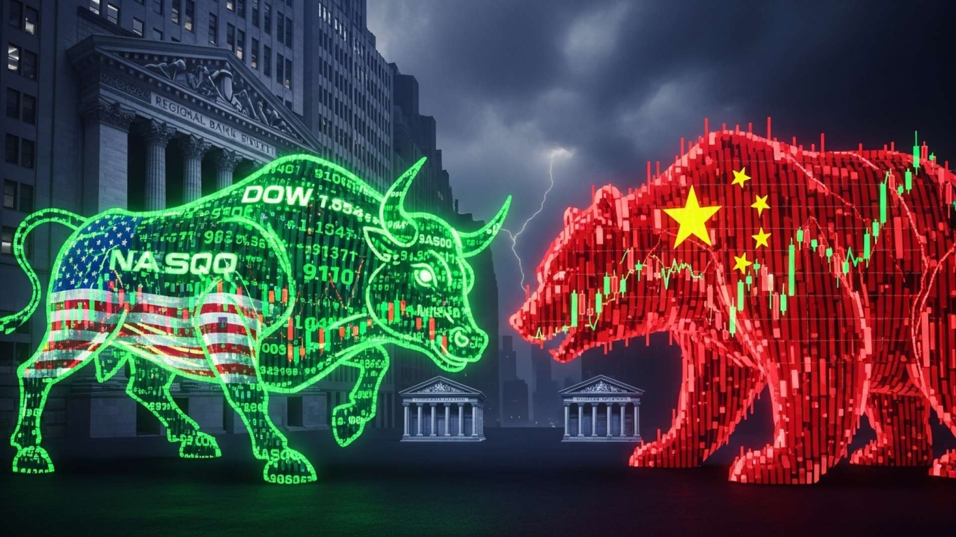 Wall Street se tambalea por el temor a la inestabilidad bancaria y las tensiones en China