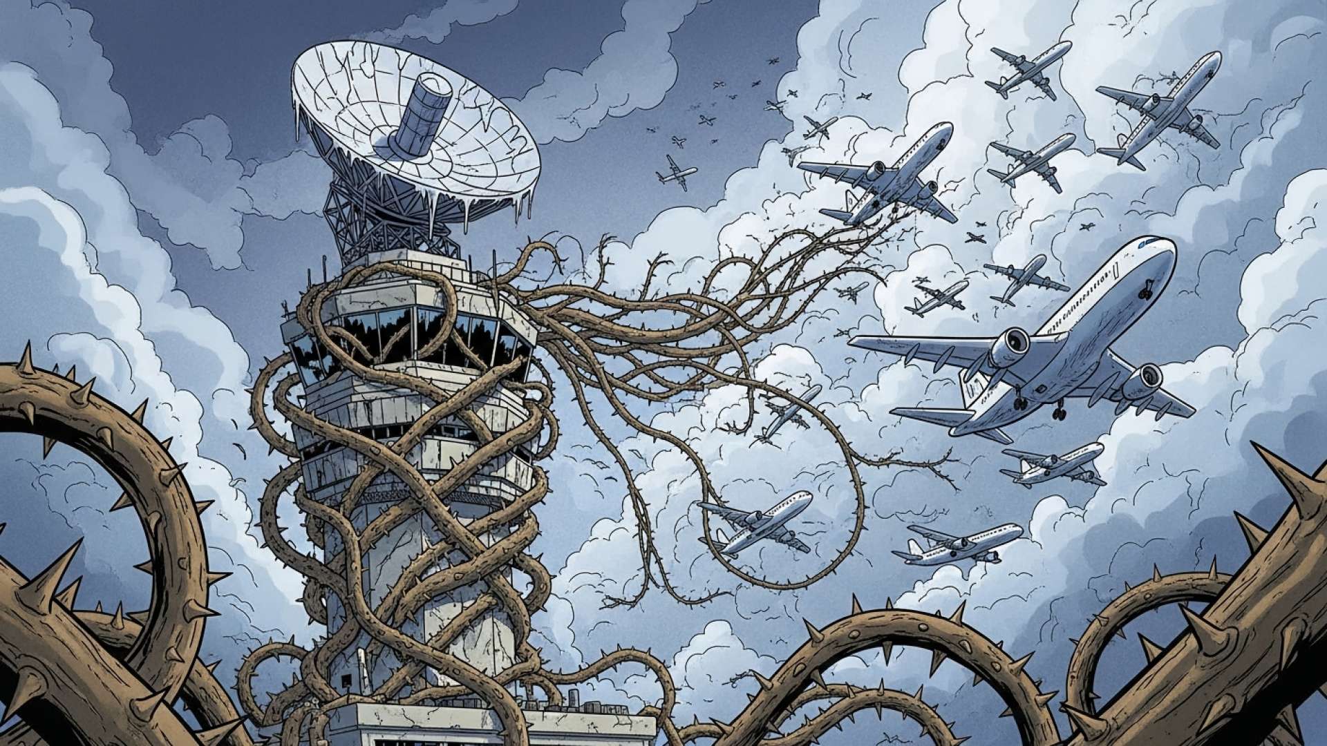 El cierre del Gobierno desencadena una crisis aérea en todo el país