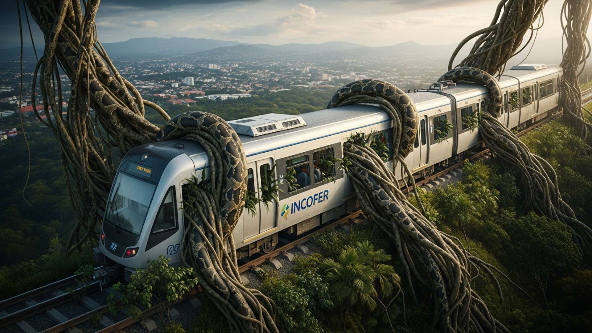 Cierre de una línea ferroviaria de cercanías tras un accidente en Tibás