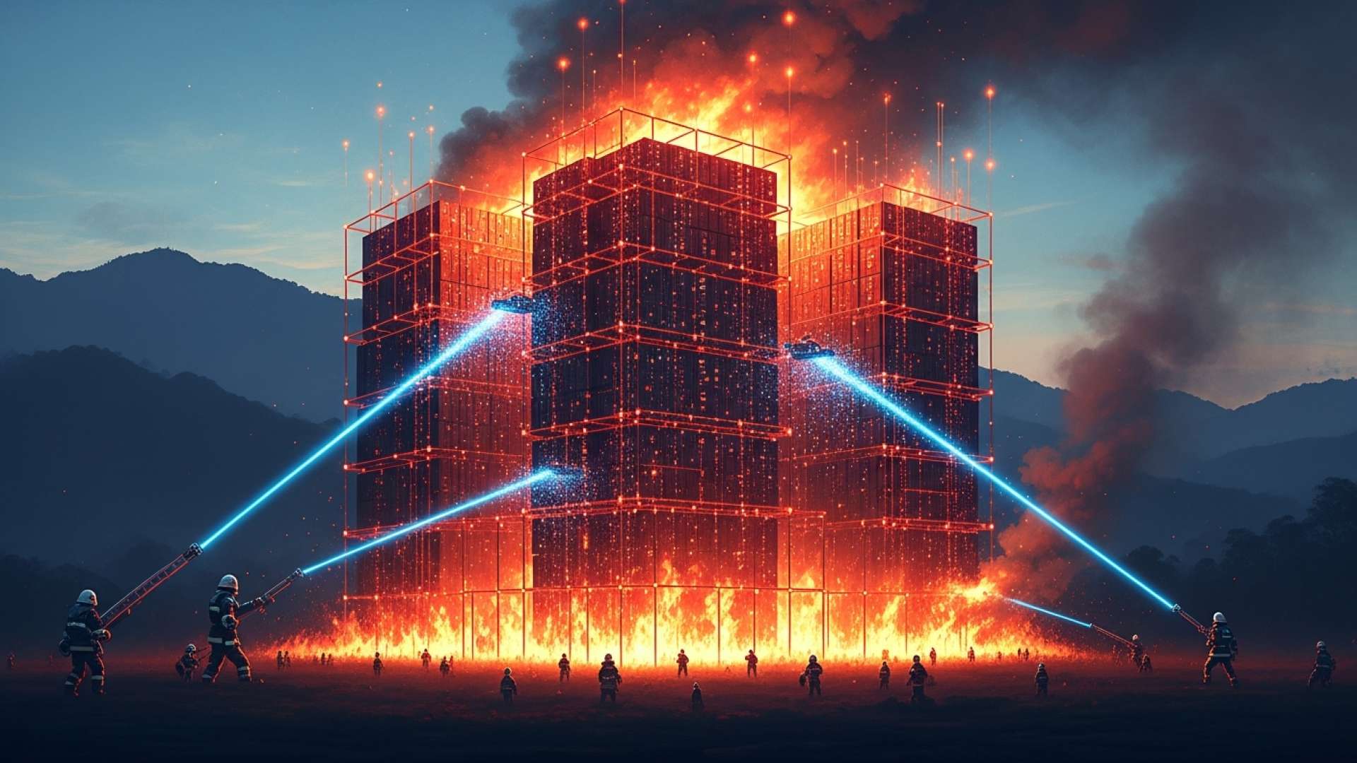 El mayor incendio industrial de 2025 afecta a los almacenes de Desamparados