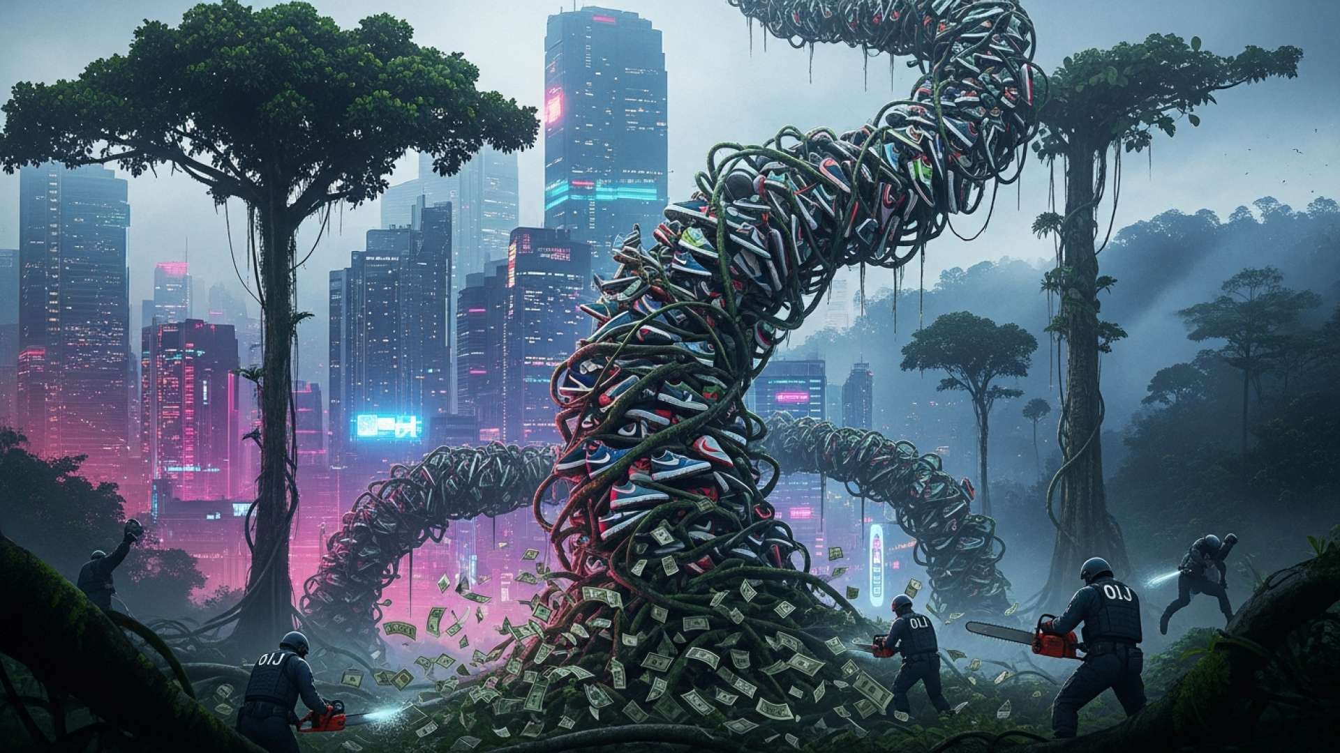 Una redada masiva destapa una red de falsificación de zapatillas vinculada a un ex miembro de las FARC