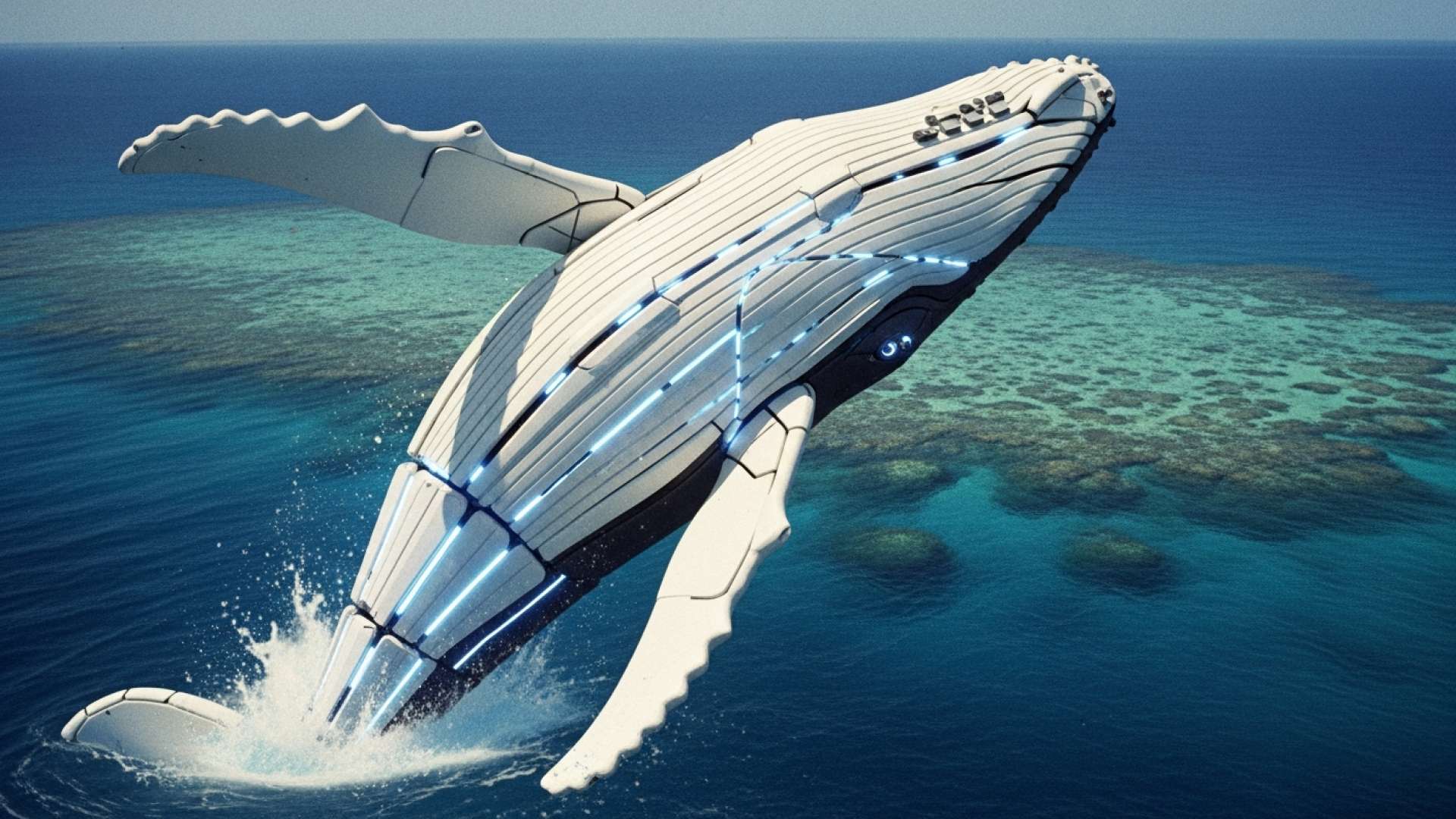 Una rara ballena blanca emerge de las profundidades australianas