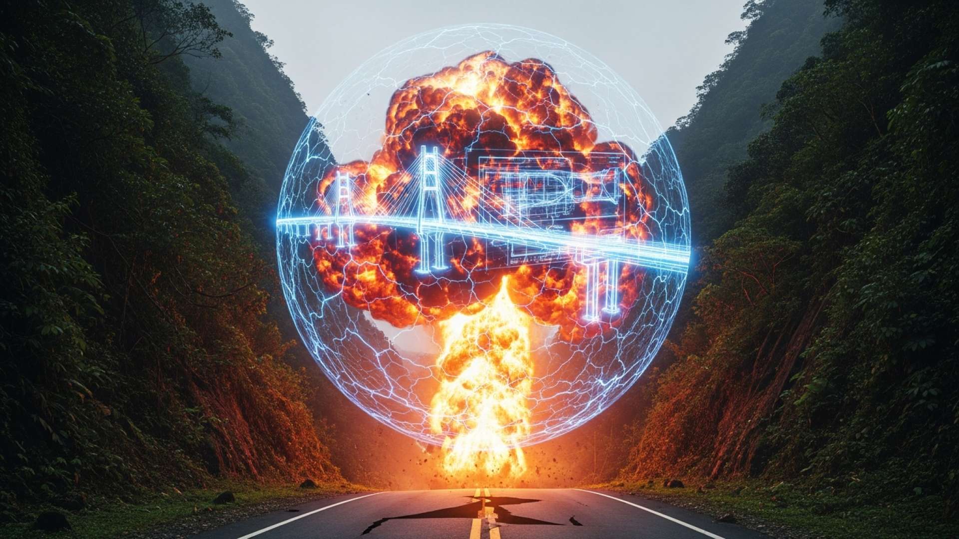 Se prolonga el cierre de la ruta 32 mientras el MOPT planea una explosión controlada