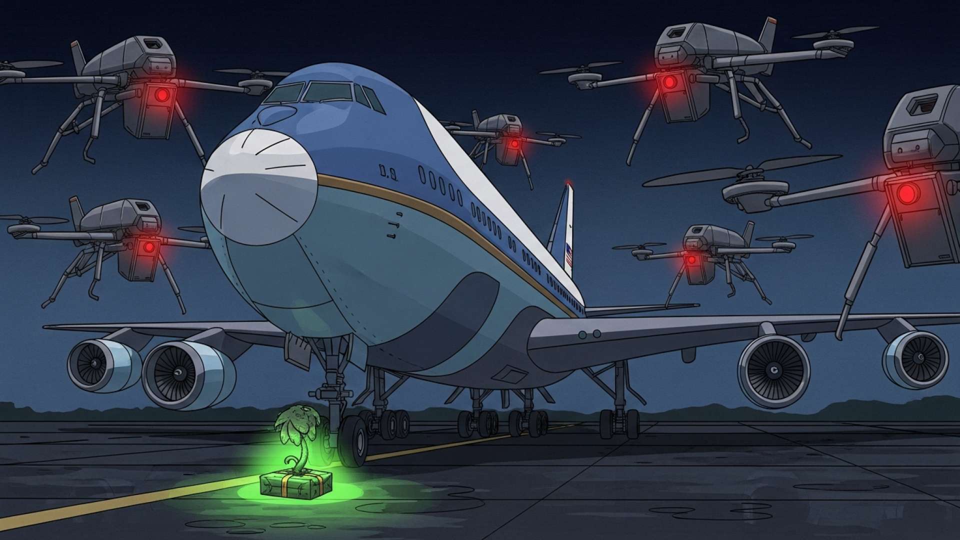 El susto por la seguridad en la base del Air Force One acaba sin daños