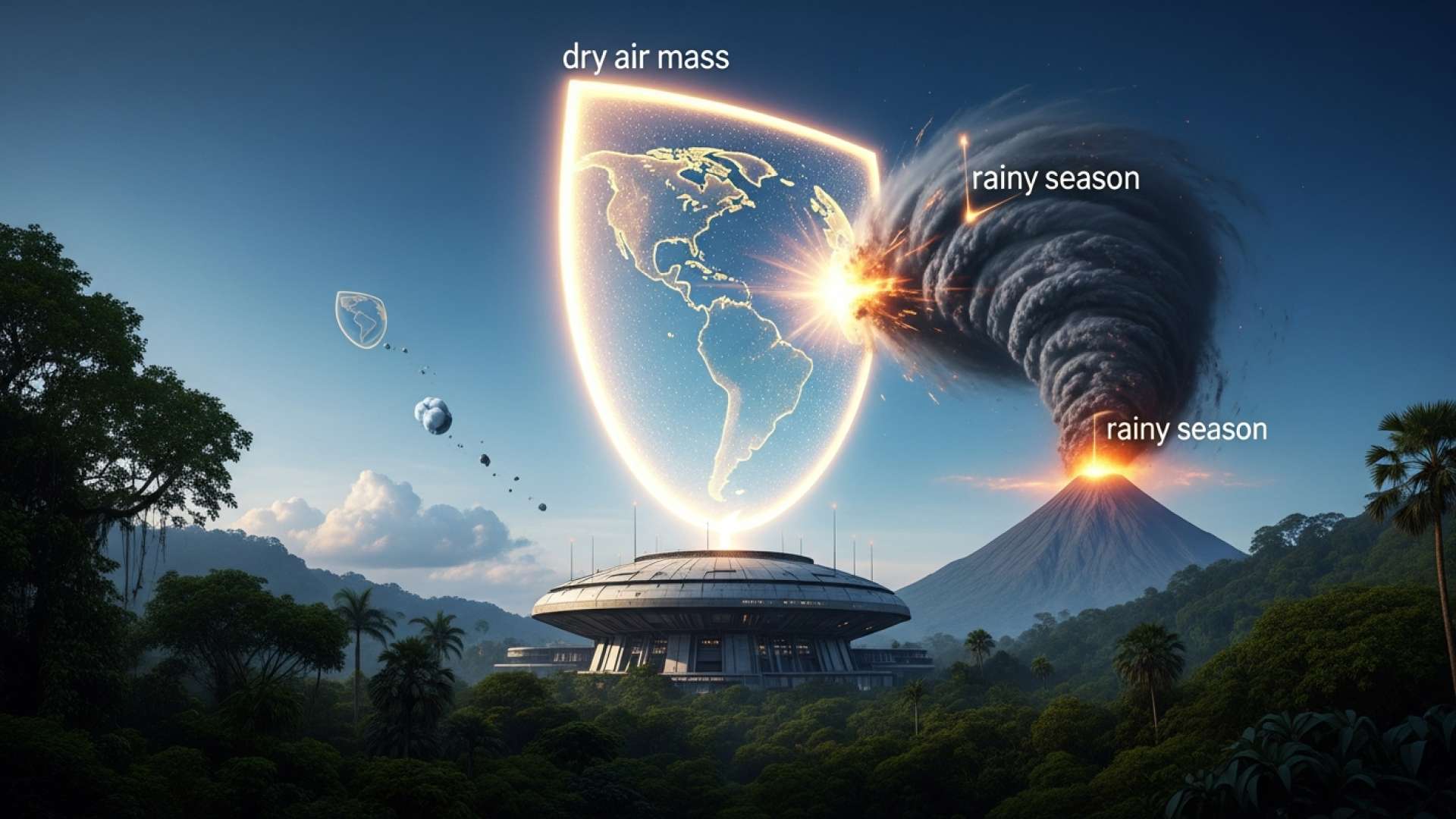 Un repentino cambio meteorológico trae cielos vibrantes a Costa Rica