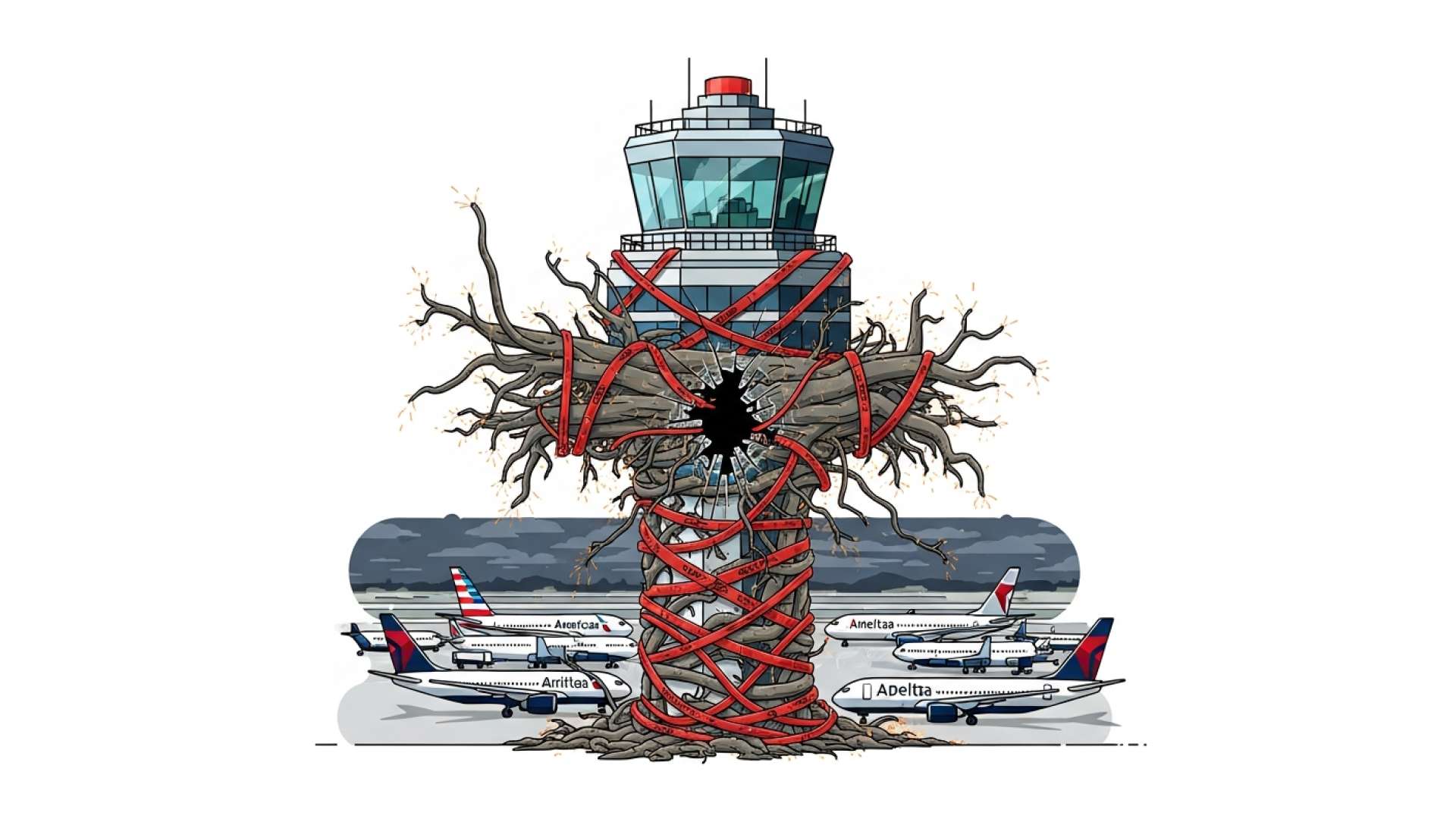 El cierre del Gobierno de EE.UU. desencadena una crisis aérea en todo el país