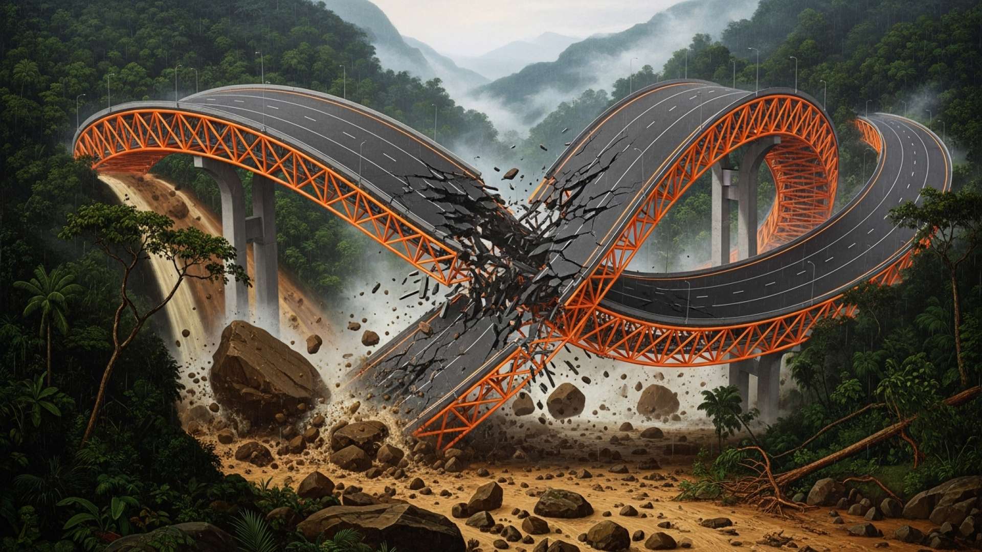 La vital carretera de Limón reabre en medio de un caos de tráfico