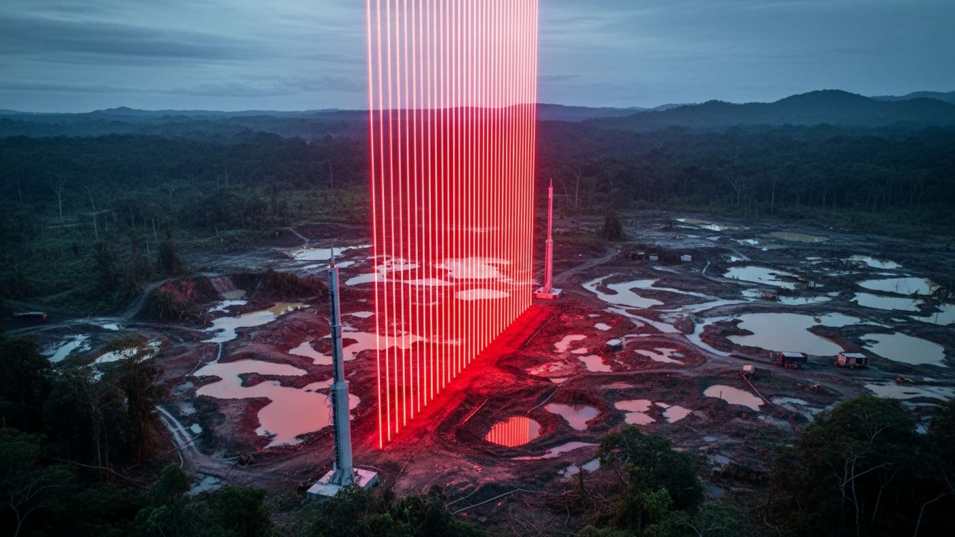 Las autoridades derriban minas de oro ilegales en la frontera norte