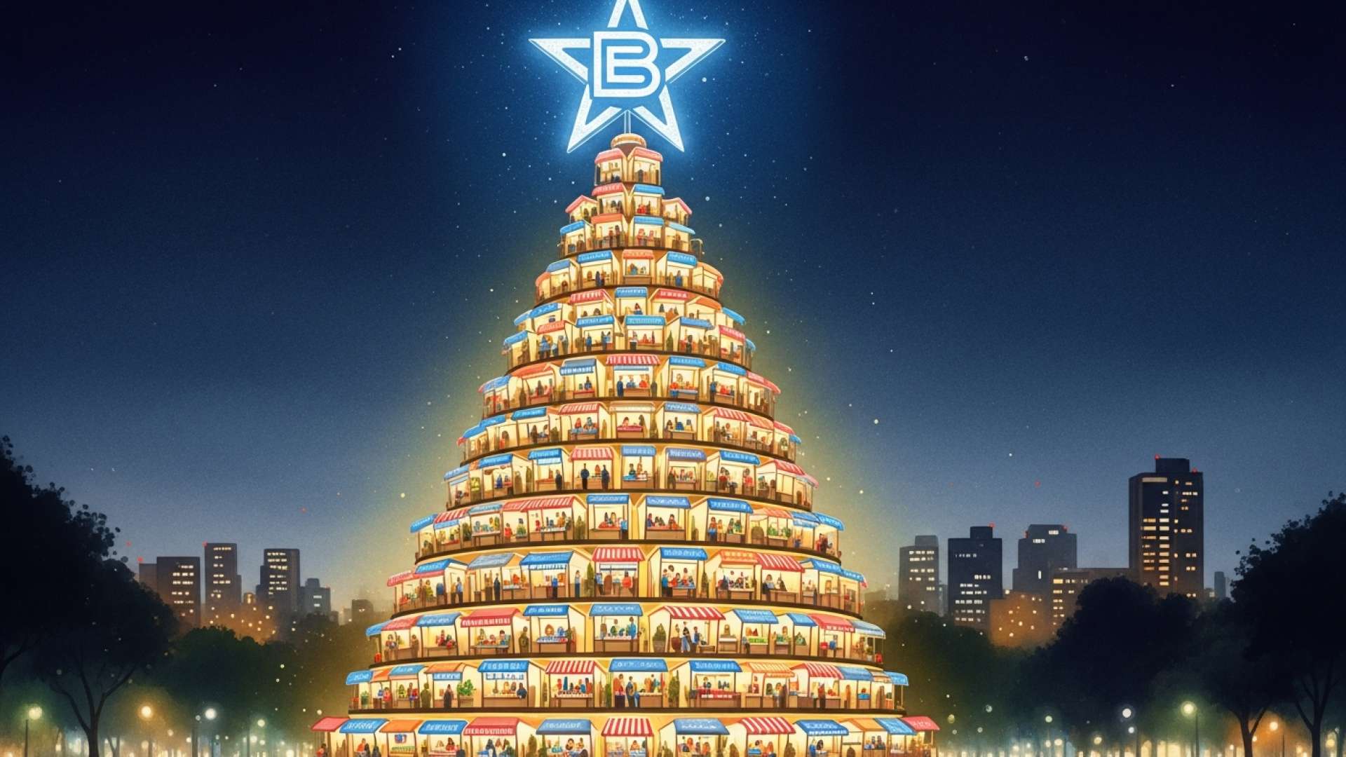 El mercado navideño de la CAV transforma La Sabana en un centro empresarial