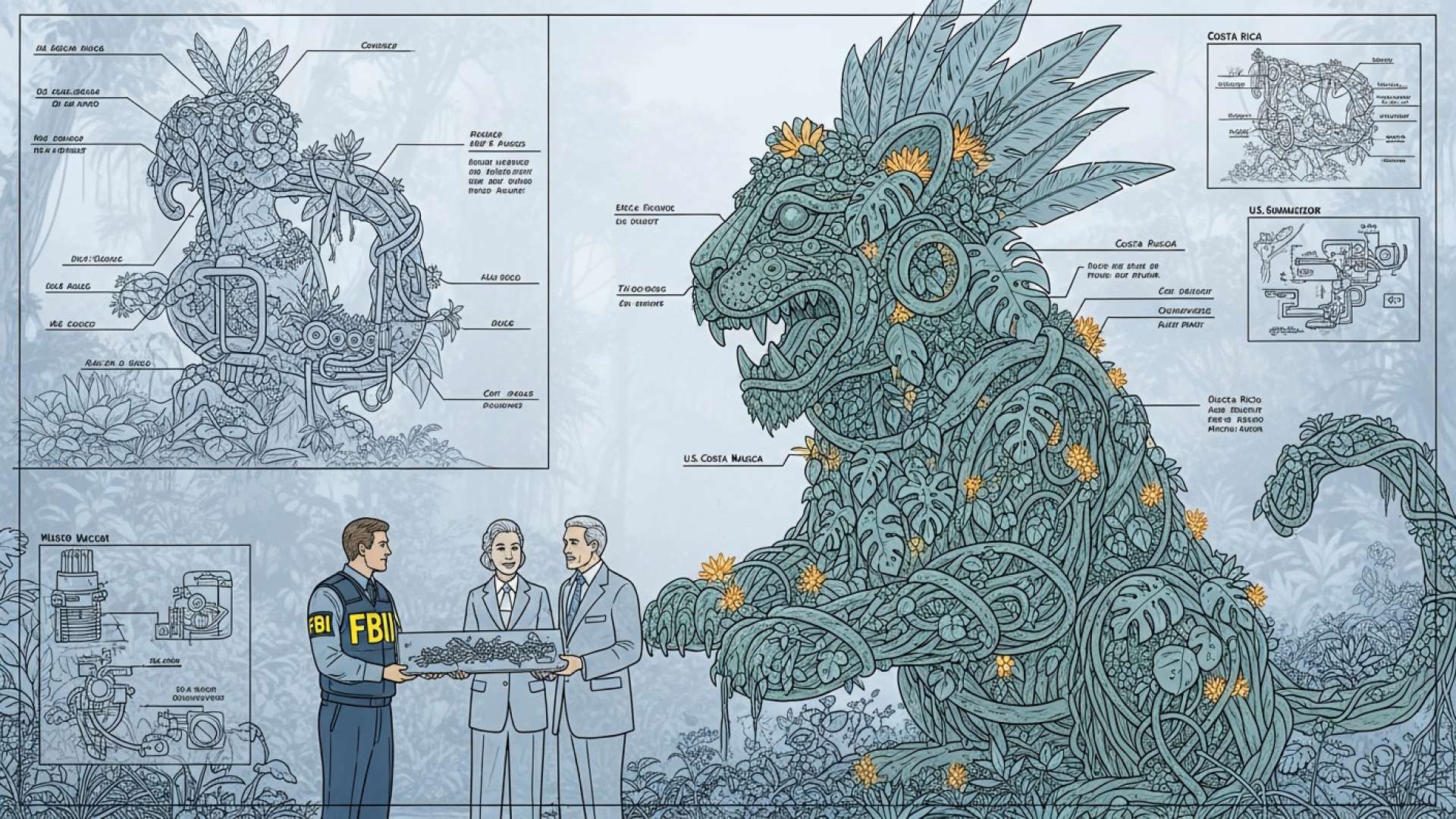 Una operación del FBI devuelve a Costa Rica tesoros precolombinos perdidos