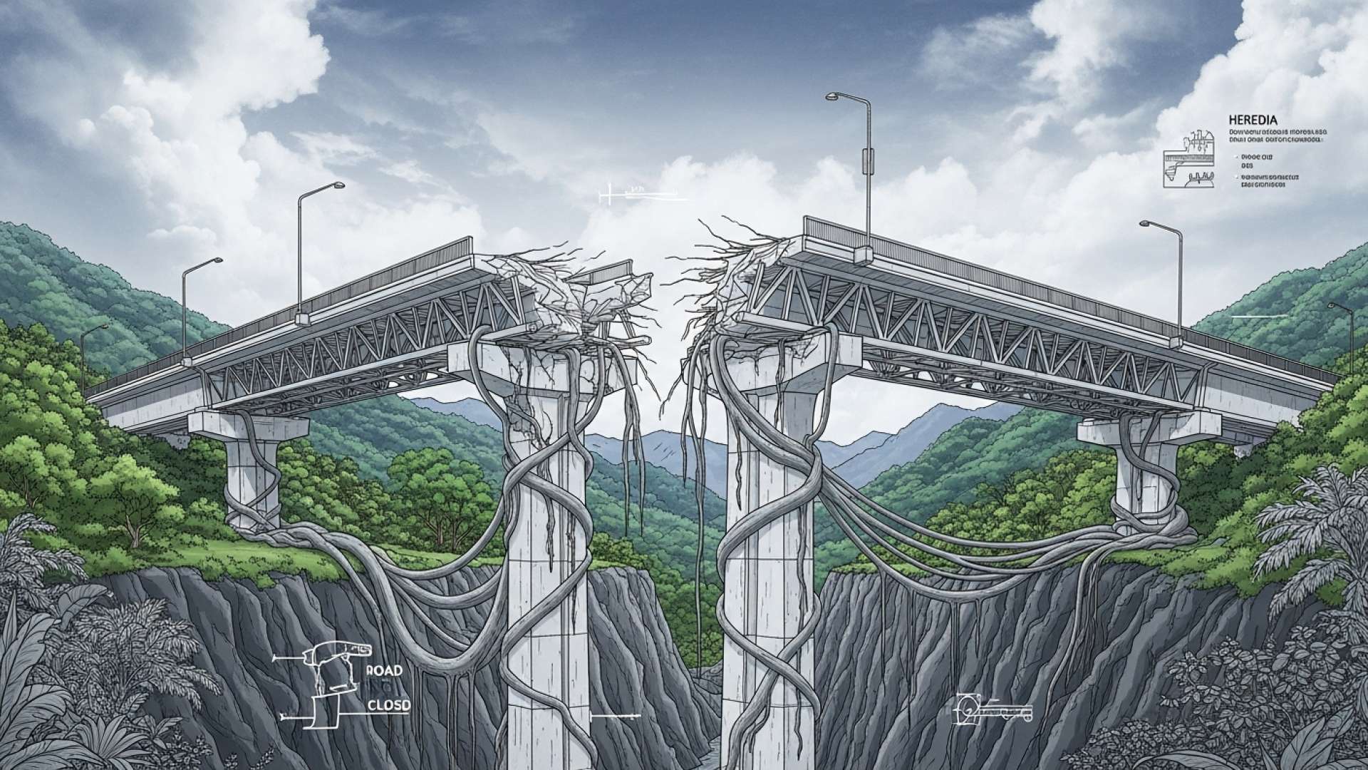 El puente clave de Santo Domingo se cierra por obras de infraestructura