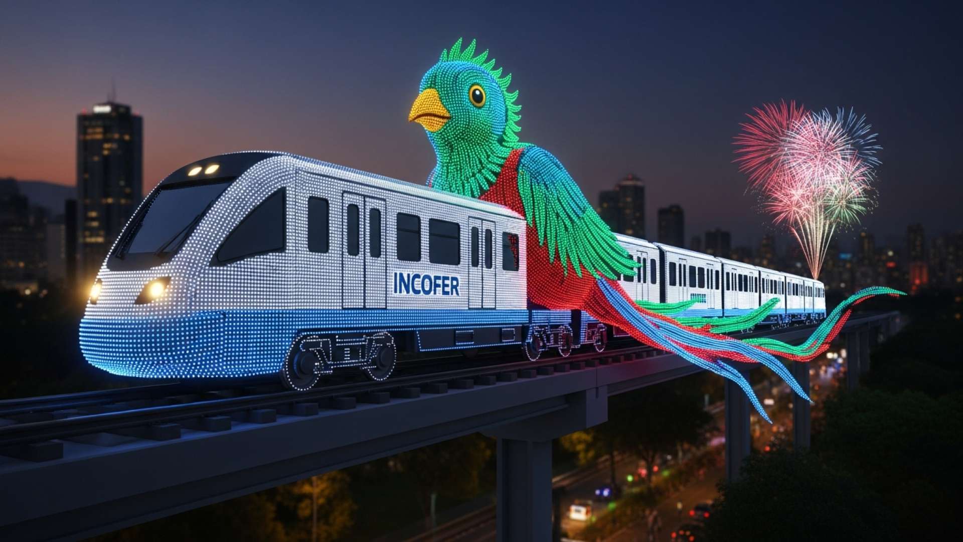 Trenes especiales para iluminar los viajes del Festival de la Luz