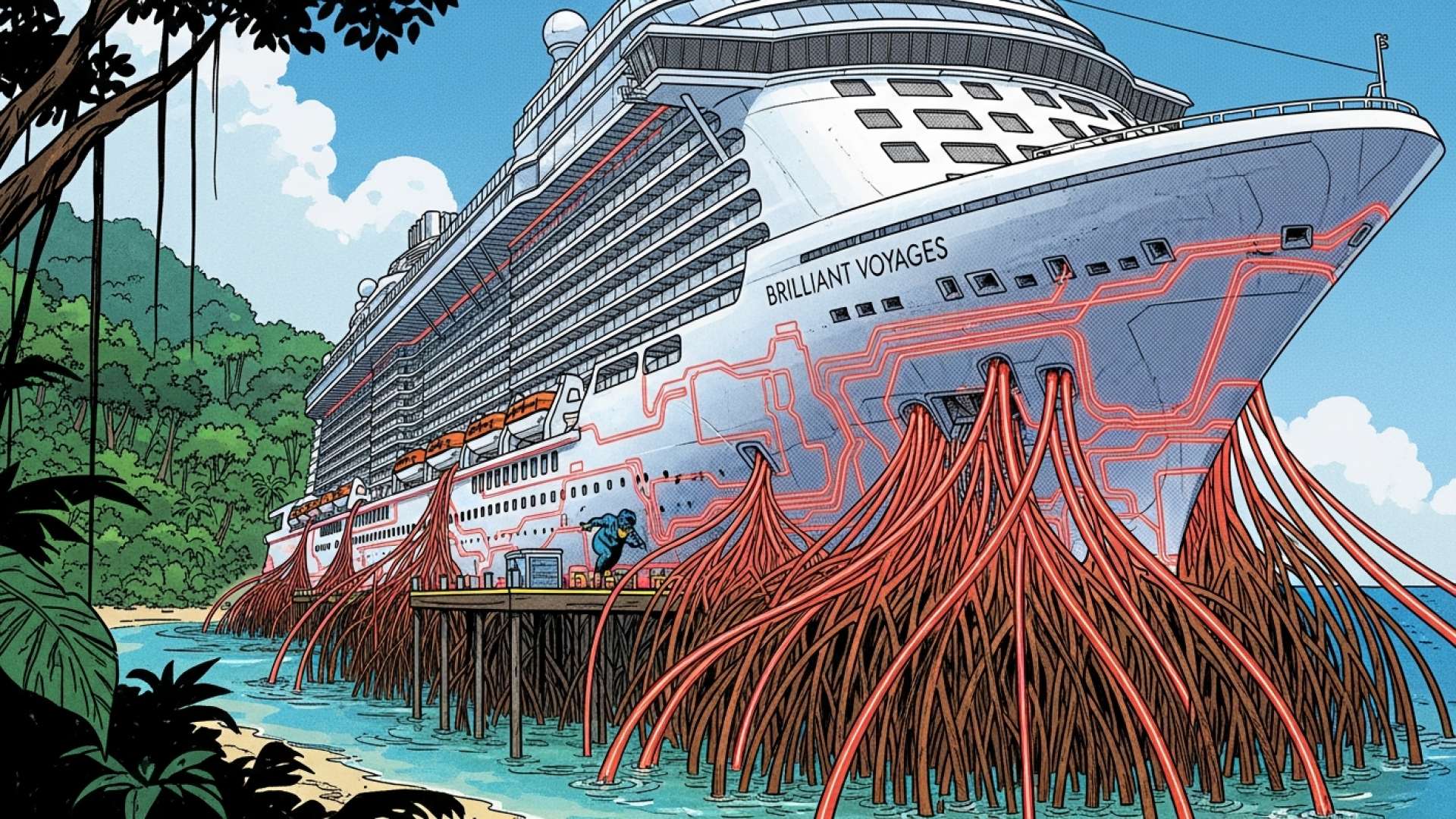 La escala inaugural de Brilliant Lady consolida a Limón como centro de cruceros premium