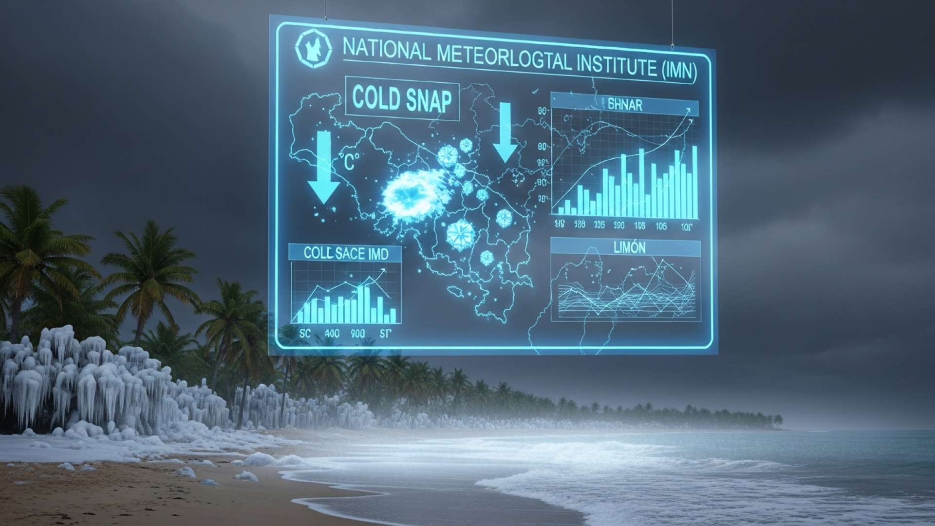 La costa del Caribe tiembla en una ola de frío sin precedentes