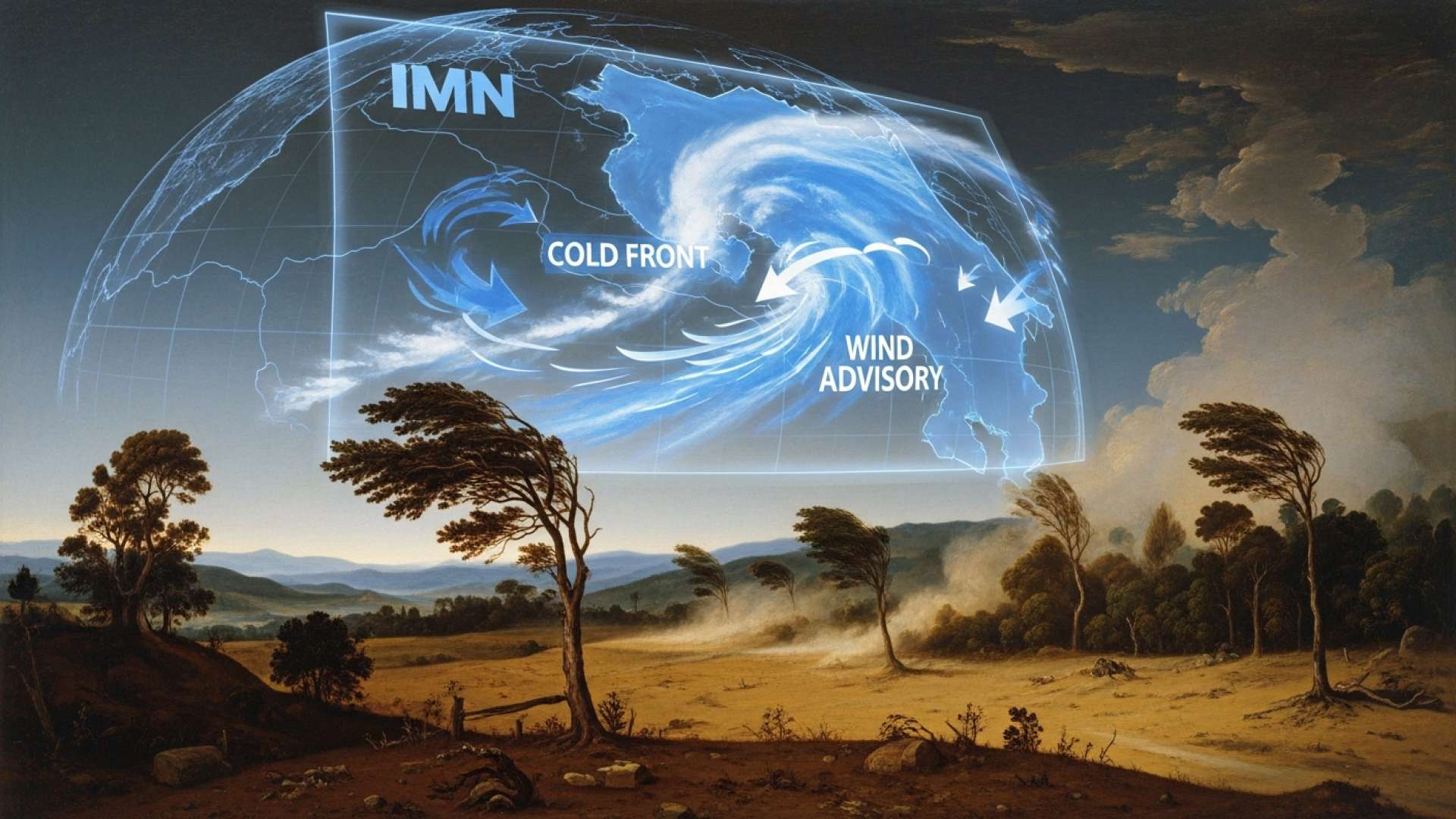 Un frente frío activa la alerta por fuertes vientos en Costa Rica