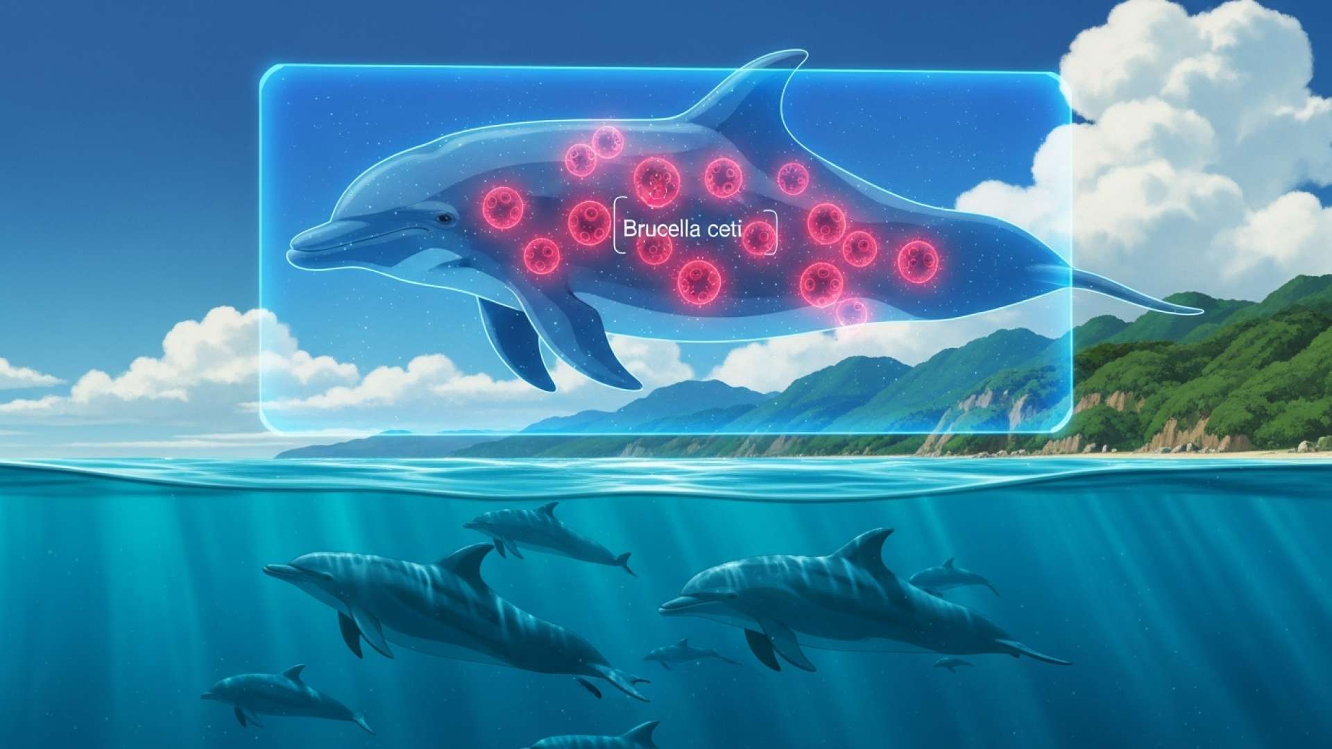 Los varamientos de delfines del Pacífico se relacionan con una infección cerebral generalizada