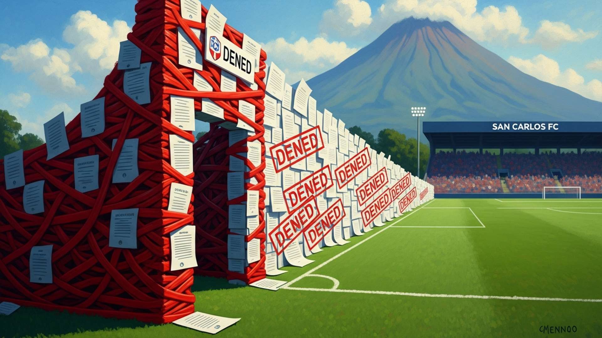 El fiasco del permiso deja a San Carlos tambaleándose tras la derrota