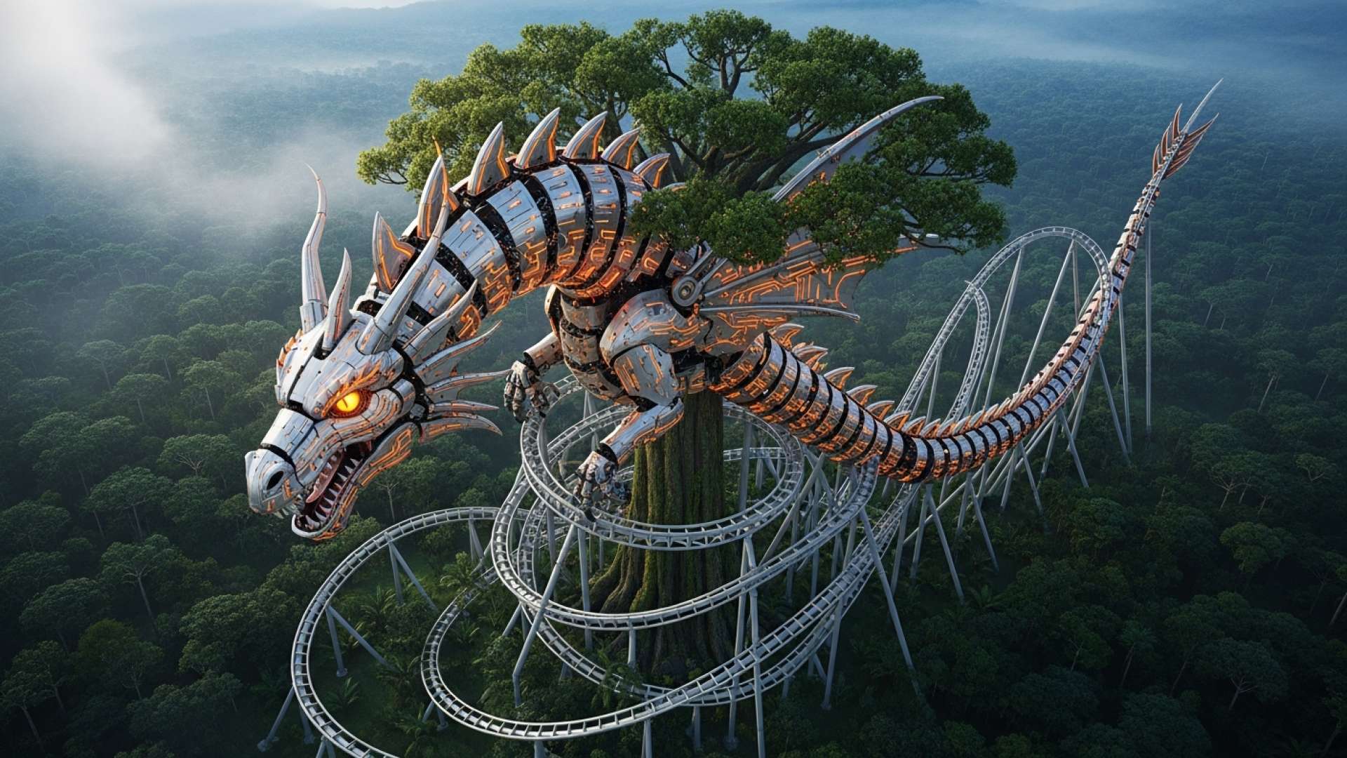 Parque Diversiones estrena la atracción de alta velocidad Dragonix