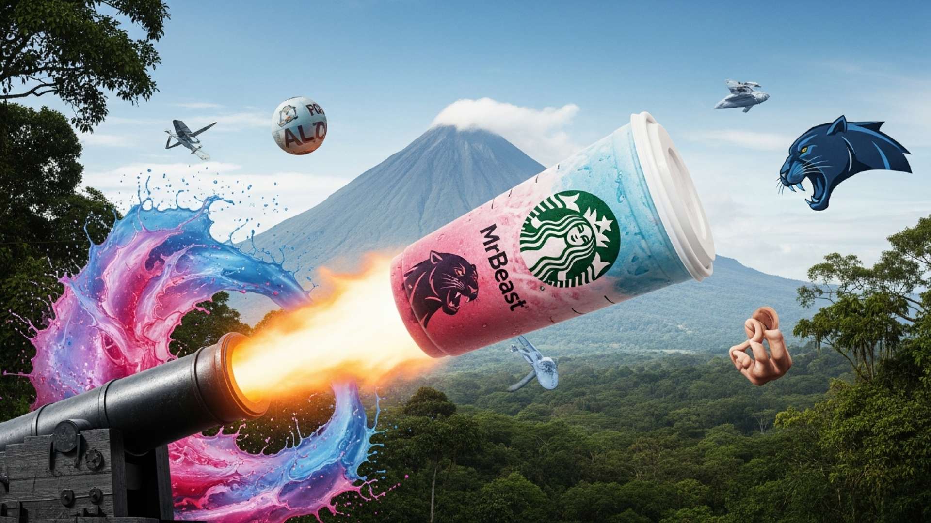 Starbucks y MrBeast encienden Costa Rica con una edición limitada de la bebida Bala de Cañón
