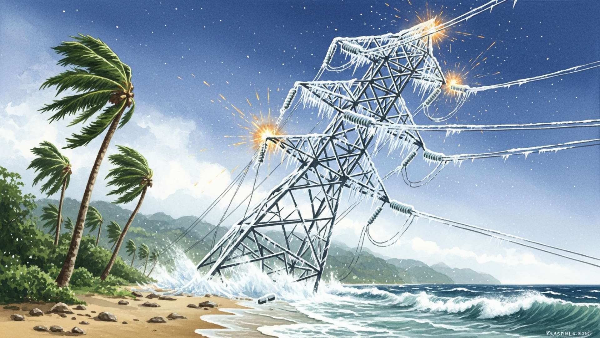 Miles de personas se quedan sin electricidad por los fuertes vientos que azotan Costa Rica