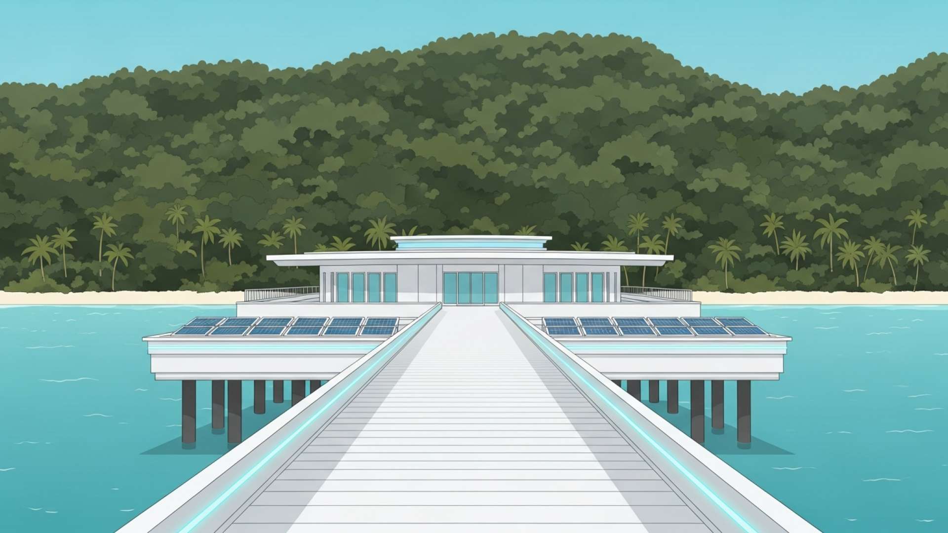 El nuevo muelle supone una importante mejora turística para Isla San Lucas
