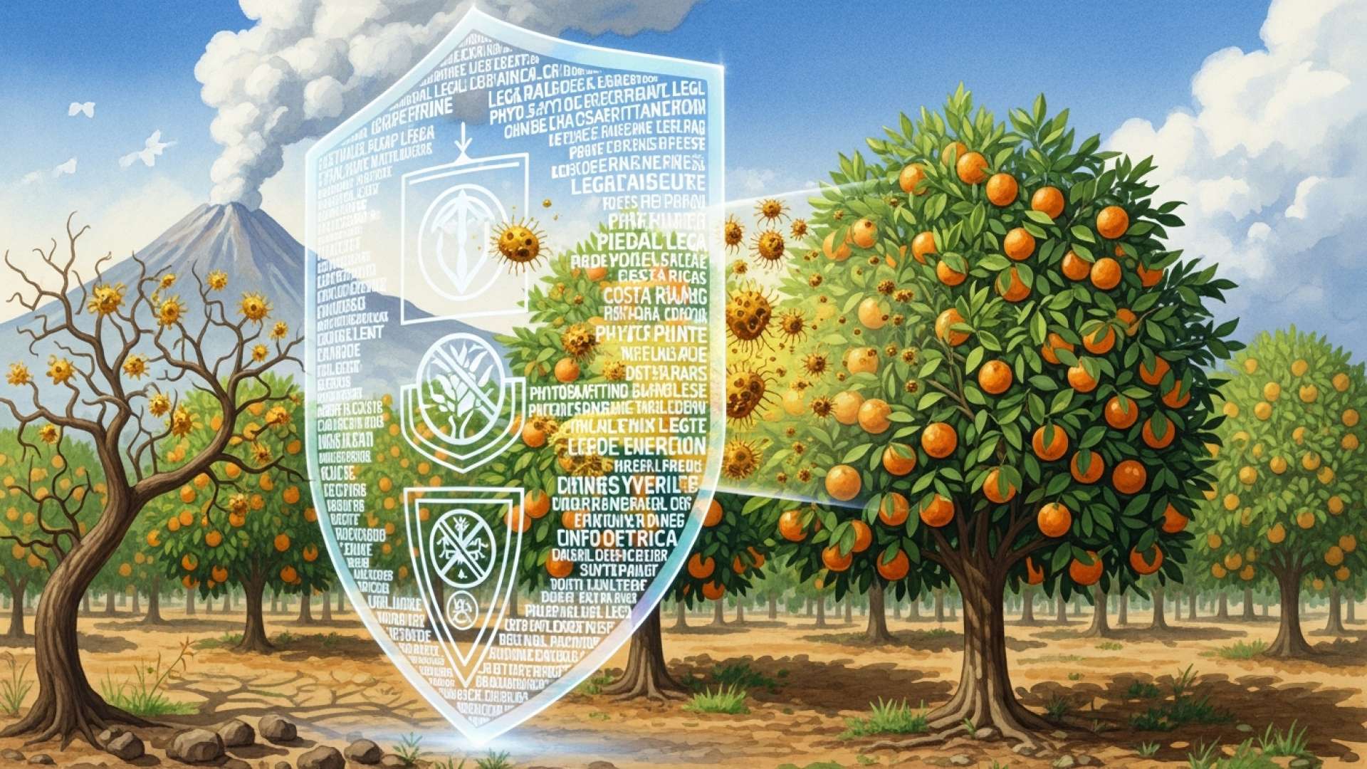 Costa Rica promulga una ley histórica para salvar a la industria de los cítricos de la plaga del dragón amarillo