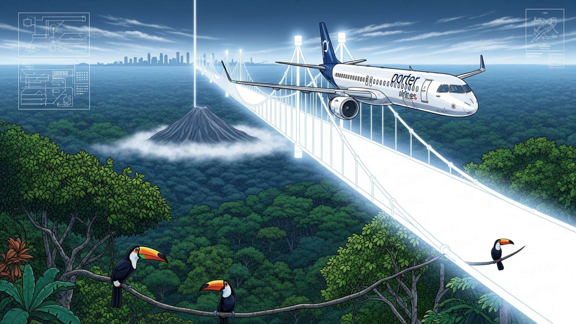 Porter Airlines impulsa los viajes canadienses a Costa Rica con un nuevo vuelo a San José