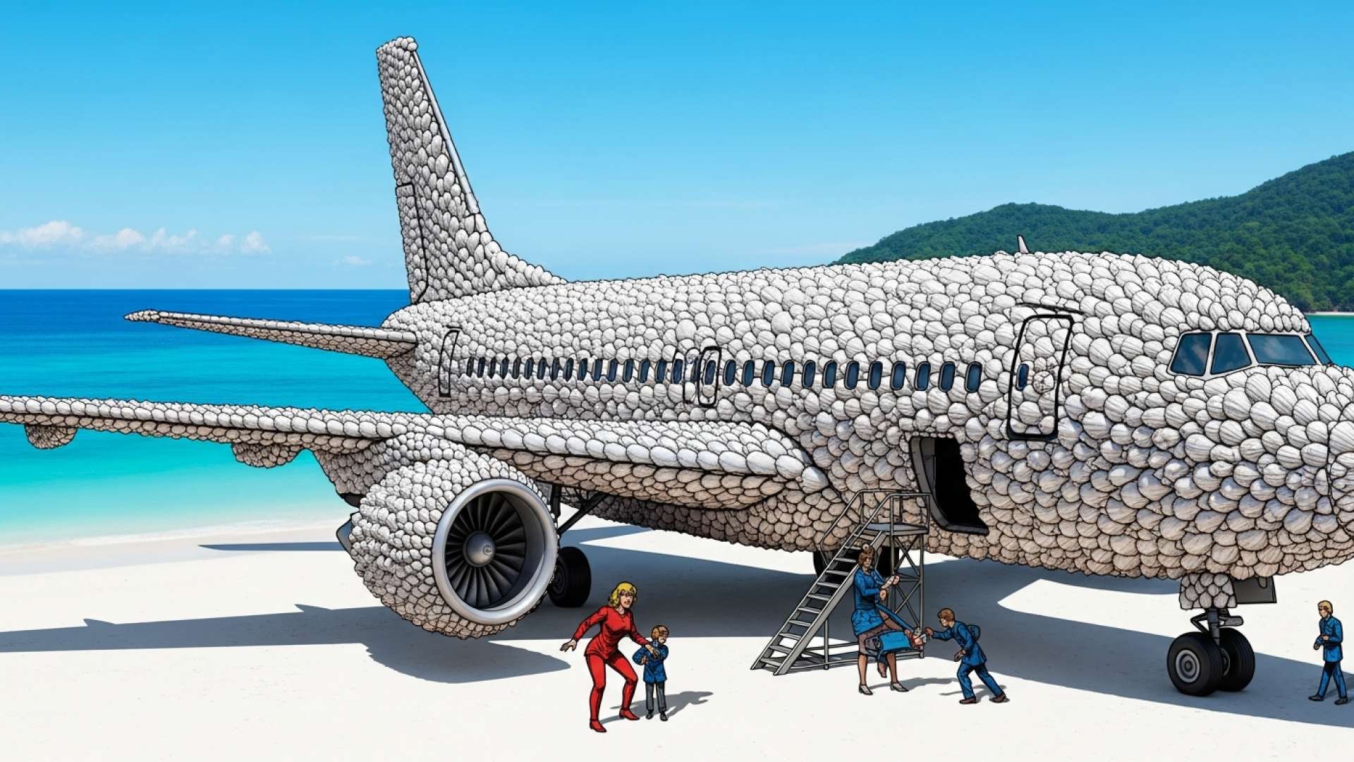 Aerolíneas y operador aeroportuario se unen para devolver toneladas de conchas marinas a las costas de Costa Rica