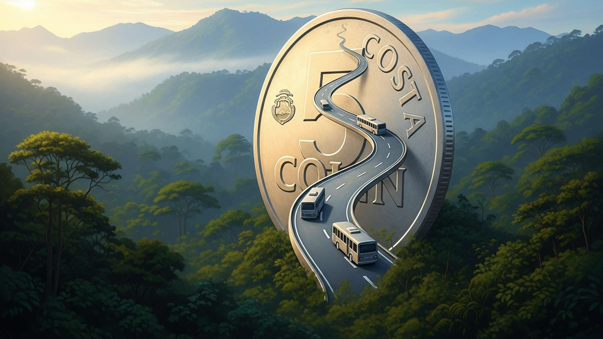 Costa Rica ajusta las tarifas públicas mientras desaparece la moneda de 5 colones