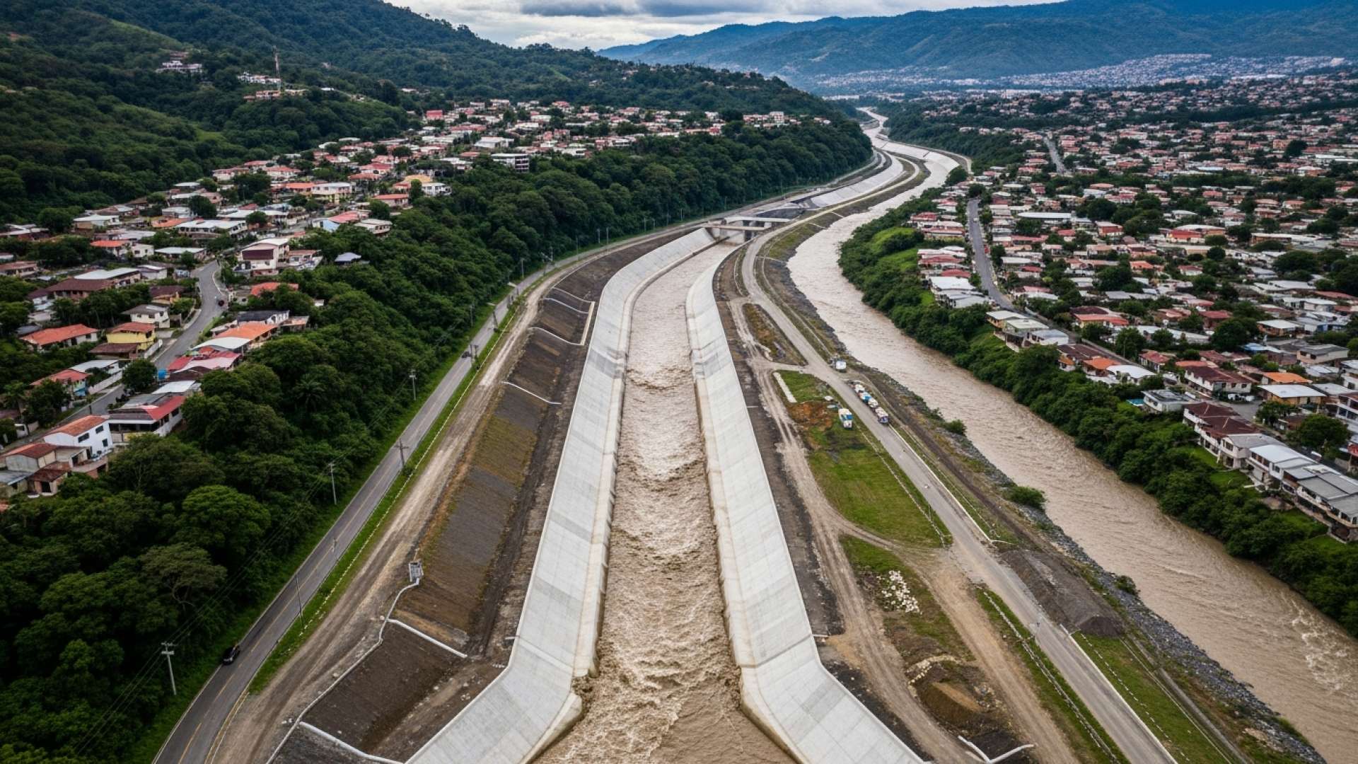 Muro masivo en el río Cañas brinda tranquilidad a comunidades de San José