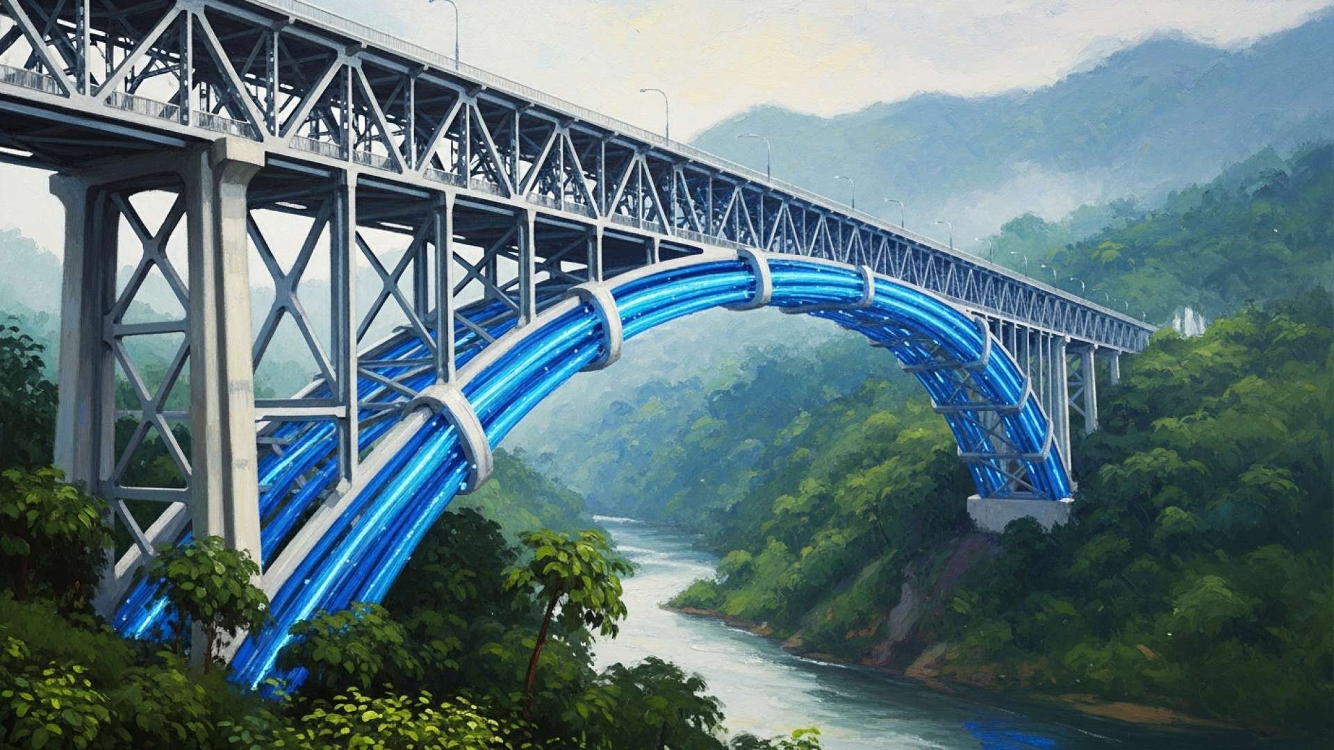 El tráfico en la ruta 243 se ralentizará a medida que el nuevo puente de Pacuar se acerque a su finalización