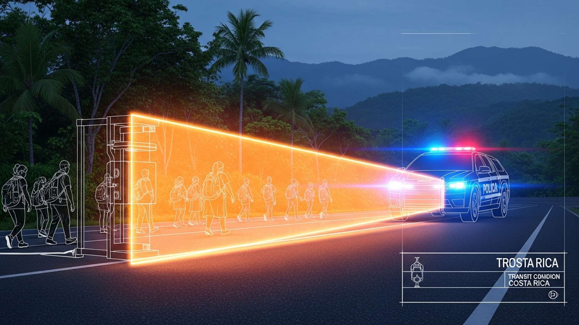 La Policía de Tránsito de Costa Rica lanza campaña de seguridad para peregrinos tempranos de Cartago