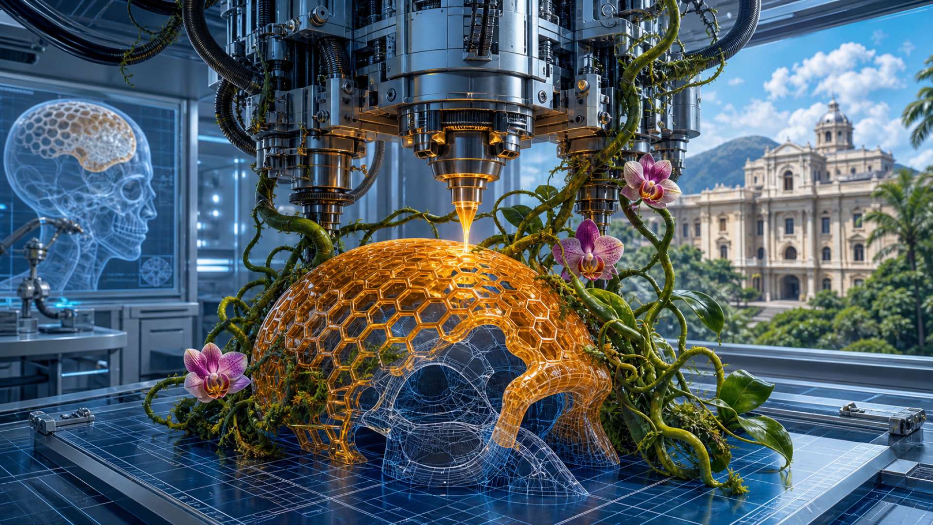 La Caja Costarricense de Seguro Social revoluciona la neurocirugía con el primer implante craneal impreso en 3D en casa