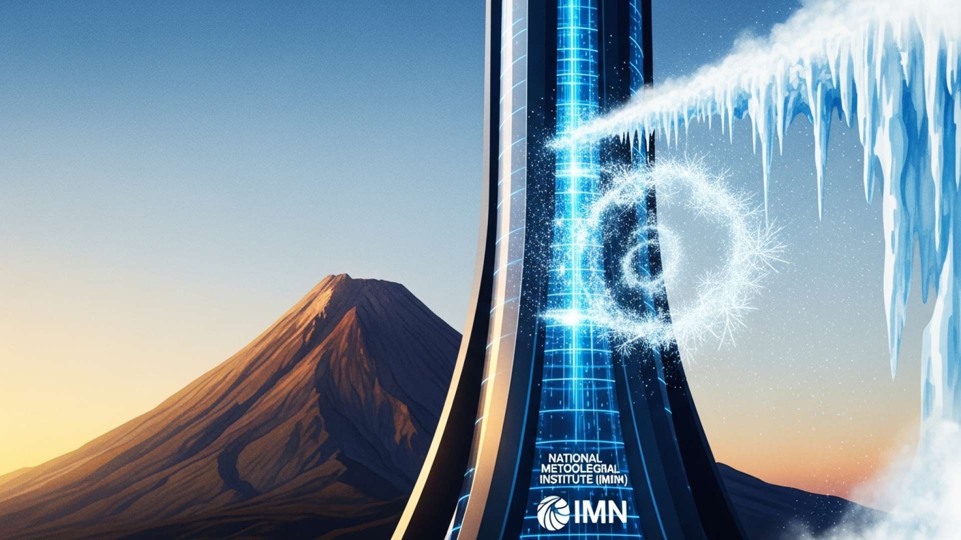 Un frente frío azota Costa Rica y cubre de escarcha el volcán Irazú