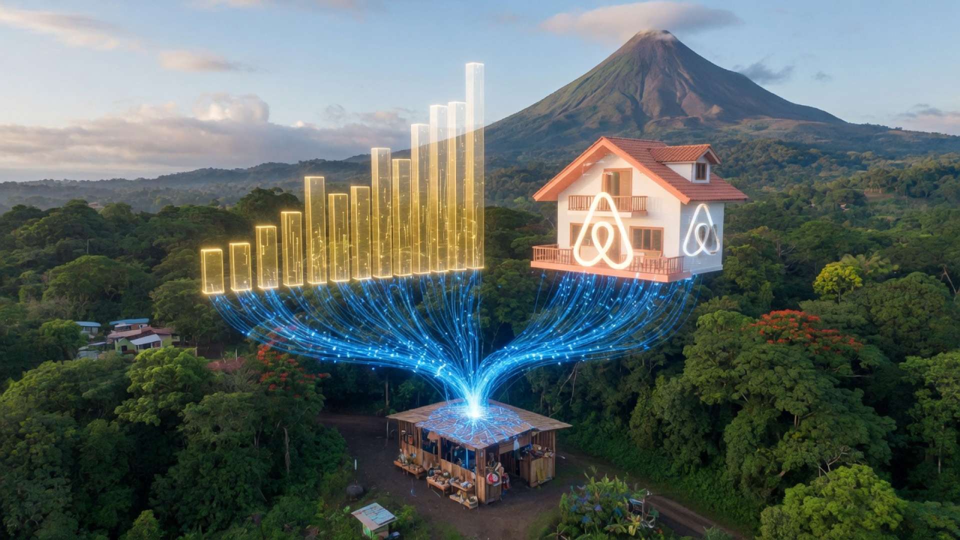 El gasto de los huéspedes de Airbnb impulsa el crecimiento económico en destinos emergentes de Costa Rica