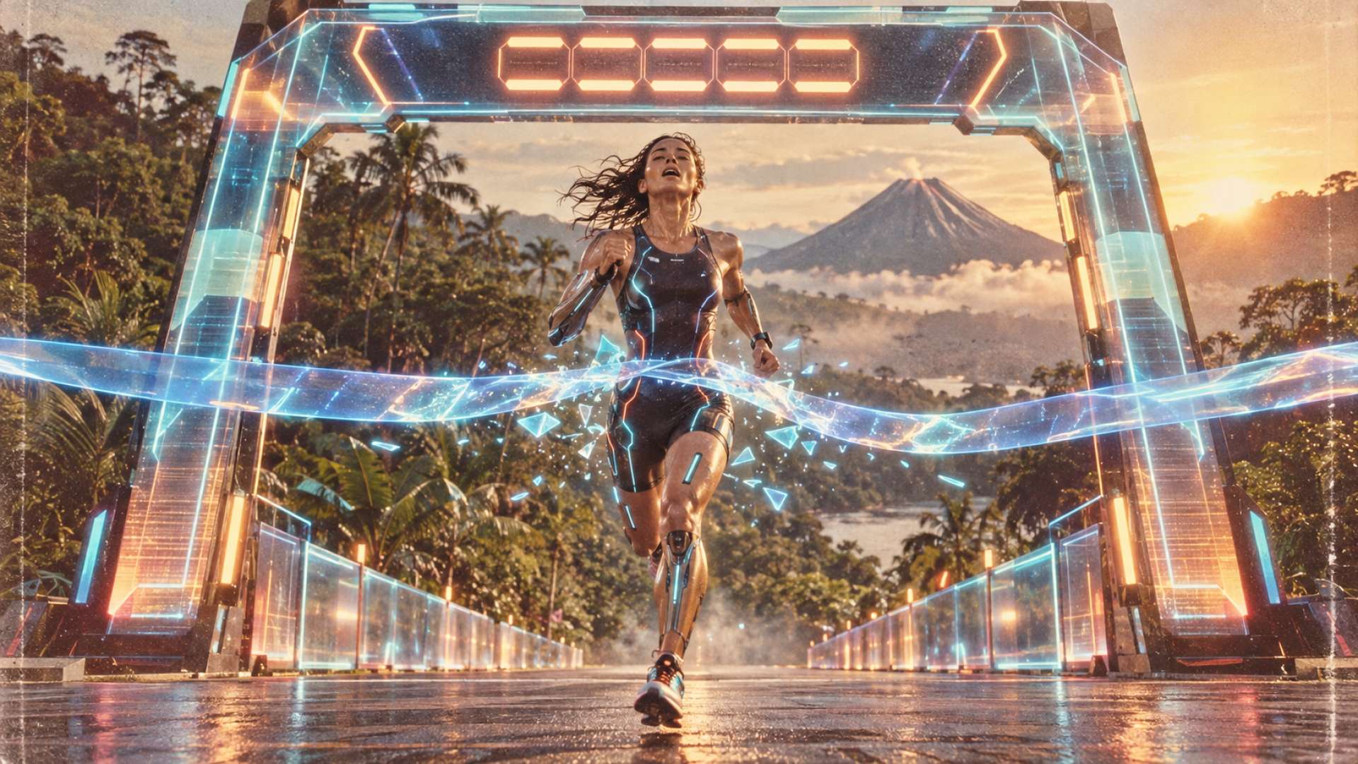 La triatleta costarricense Anne Haehner rompe el récord femenino de Ironman en California